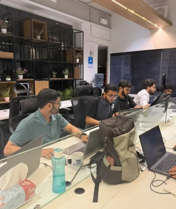 Friendsware development team in the office