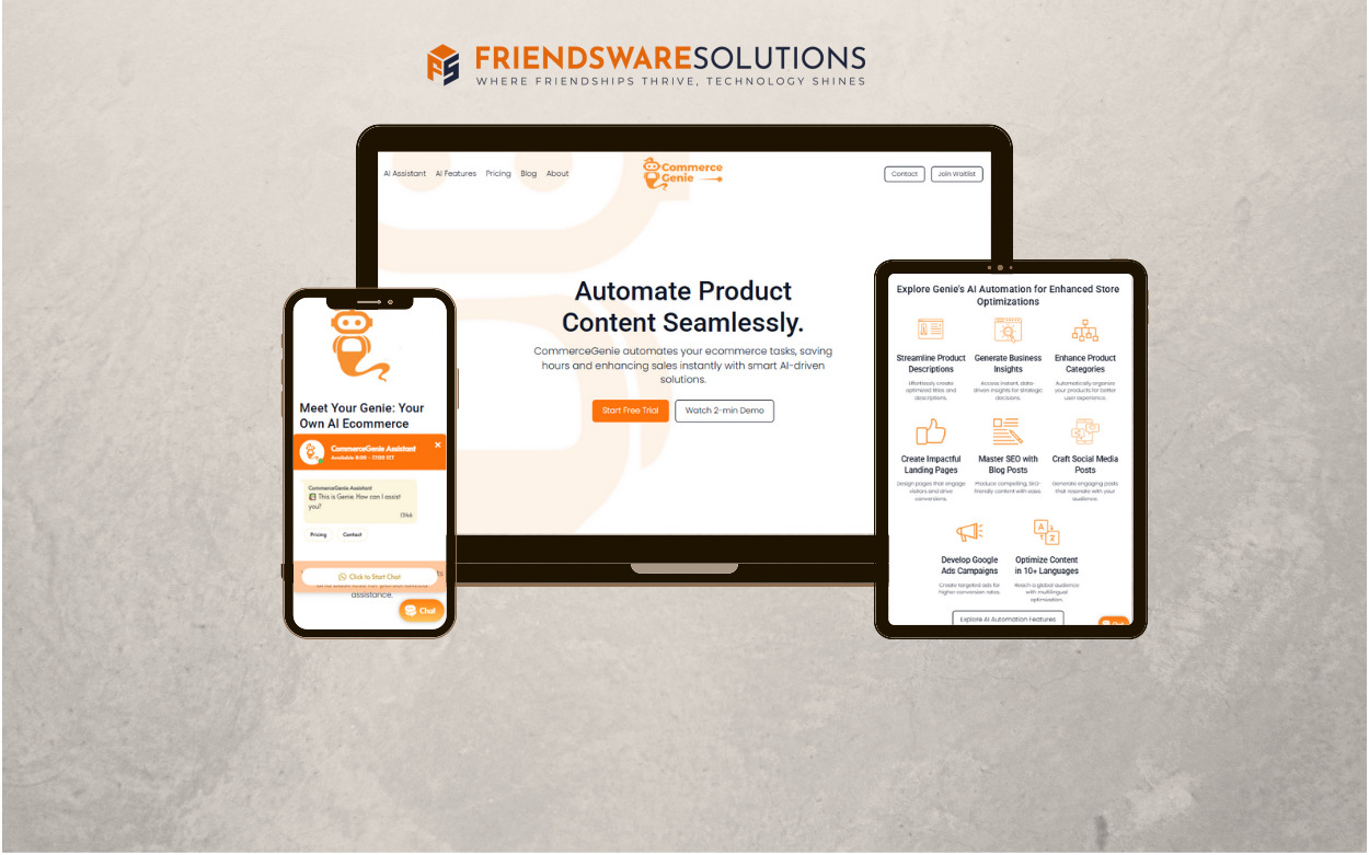 CommerceGenie - AI Ecommerce Automation Assistant