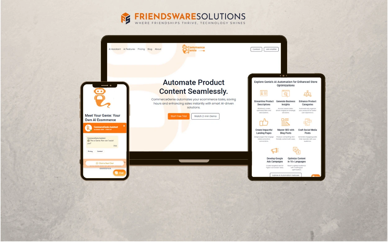 CommerceGenie - AI Ecommerce Automation Assistant